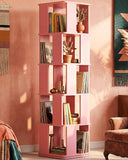 5-Tier Rotating Bookshelf Tower