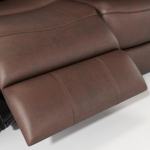 Manual Reclining Sofa with Drop-Down Table & Wireless Charger