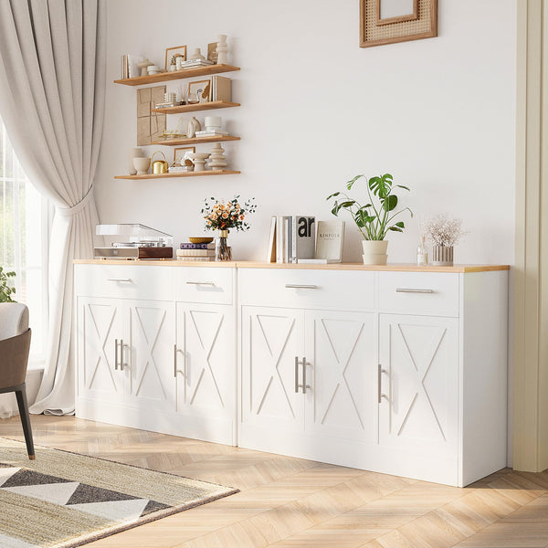 Farmhouse Sideboard Buffet Cabinet with Storage