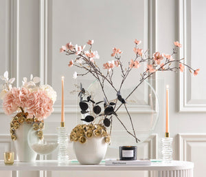 Ellipse Glass Vase — Modern Sculptural Decorative Vase