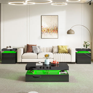 LED Coffee Table with Storage