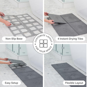 Large Quick-Drying Diatomaceous Earth Bath Mat