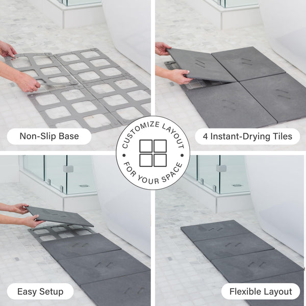 Large Quick-Drying Diatomaceous Earth Bath Mat