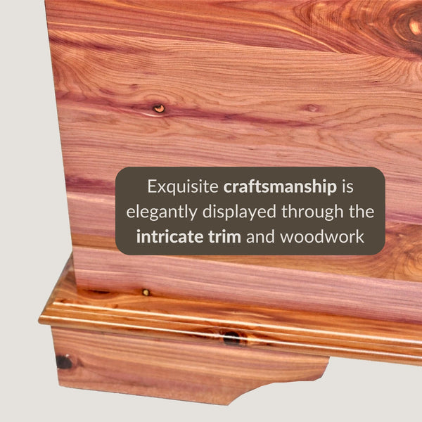 Solid Cedar Wood Blanket Storage Chest – Aromatic Hope Chest