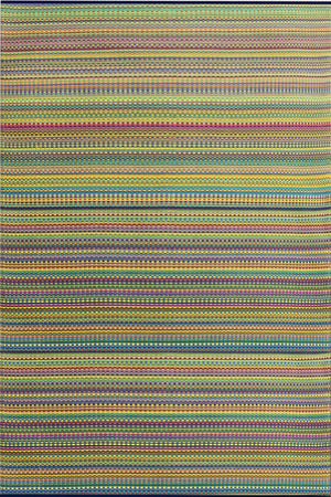 Outdoor Recycled Plastic Area Rug - Mix Rainbow 6 ft x 9 ft