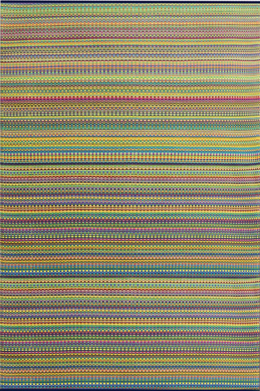 Outdoor Recycled Plastic Area Rug - Mix Rainbow 6 ft x 9 ft
