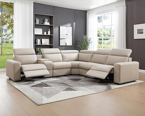 Electric Reclining Sectional Sofa with Console