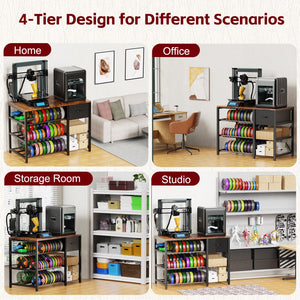 3D Printer Stand with Filament Storage & Drawer