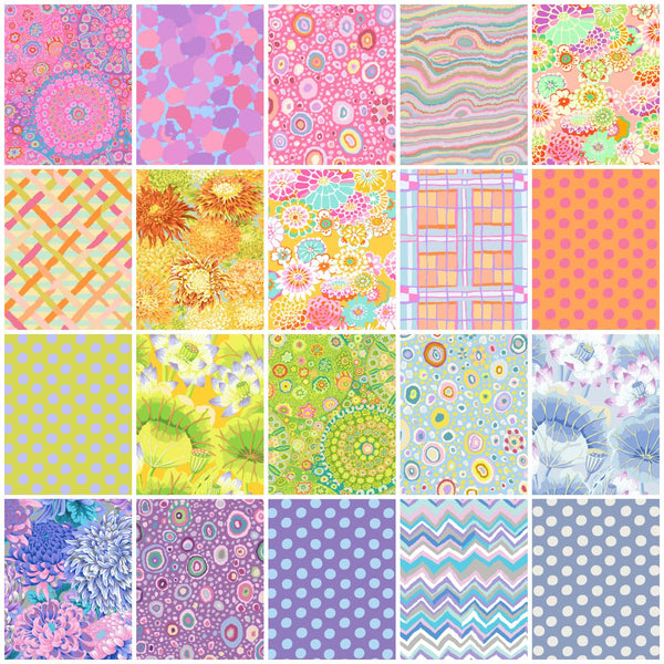 Classics Plus Sorbet Fat Quarter Bundle – 20 Pieces, 100% Cotton