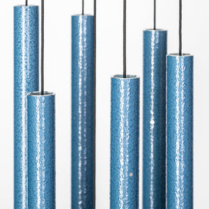 27-Inch Inspirational Wind Chime – Sky Blue – Faith Hope & Love Engraving – Hand-Tuned Aluminum Outdoor Chime