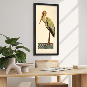 Crane 3D Paper Collage Wall Art – Framed & Ready to Hang