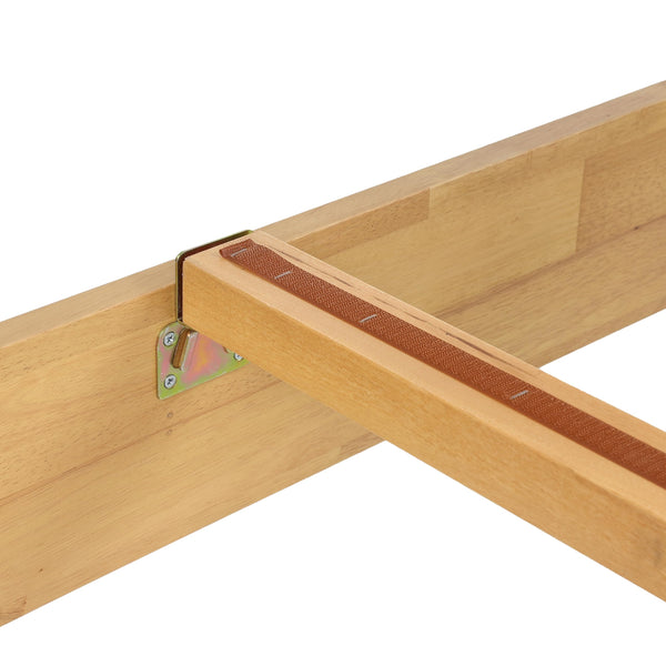 Solid Wood Platform Bed Frame with Headboard | No Box Spring Needed
