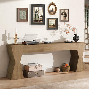 Extra Long Console Table with X-Frame Base