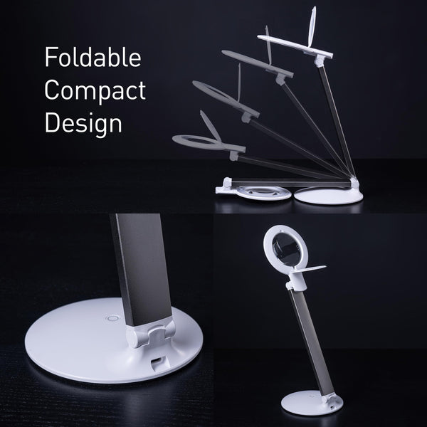 Portable Rechargeable Magnifying Lamp with LED Light