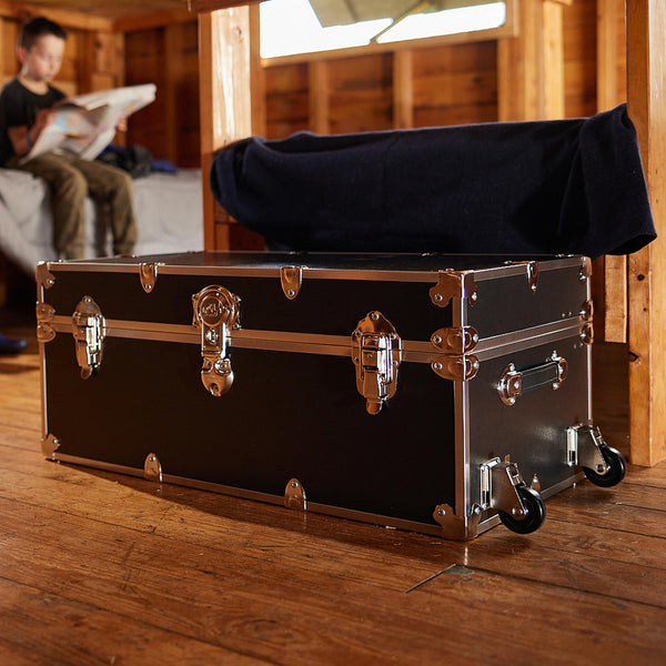 Large Storage Trunk with Removable Wheels – 32" Camp & Dorm Chest