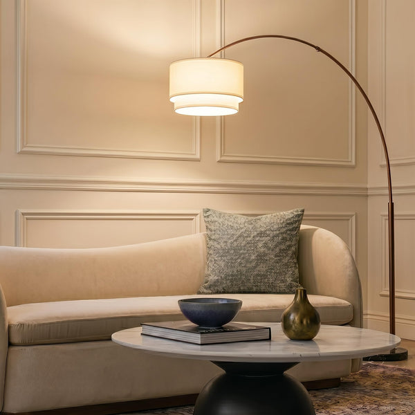 Arc Floor Lamp with Marble Base