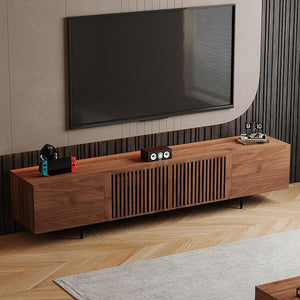 70.87" Mid-Century Modern TV Stand with 4 Storage Compartments