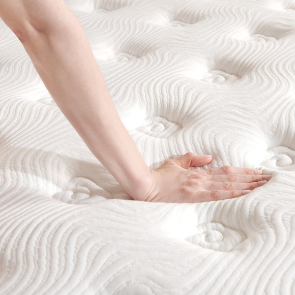 12-Inch Hybrid Mattress – Gel Memory Foam & Pocket Coils, Medium Firm