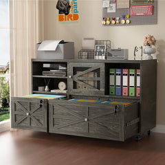 2-Drawer Lateral File Cabinet with Lock