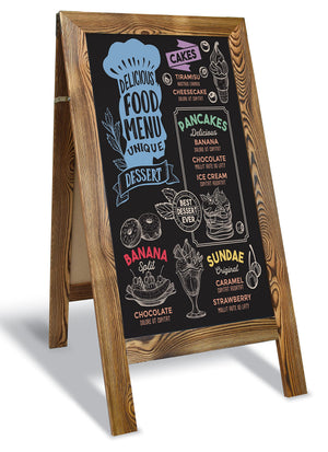 20x40 Magnetic A-Frame Chalkboard Sign with Accessories