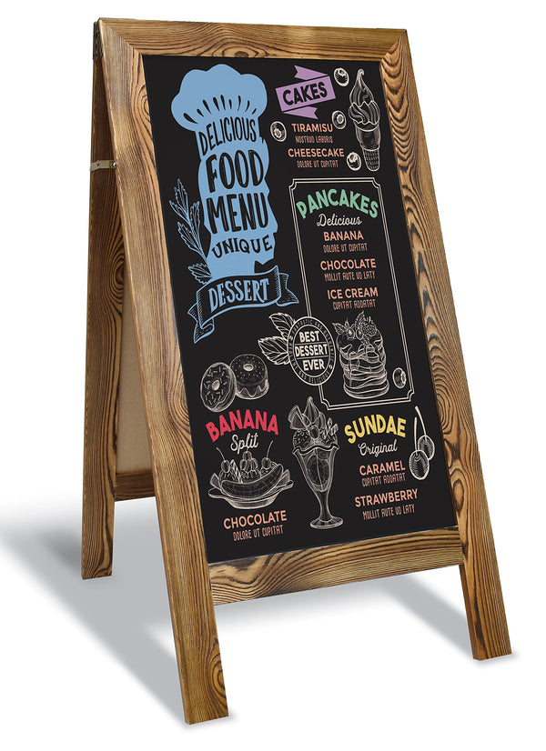 20x40 Magnetic A-Frame Chalkboard Sign with Accessories
