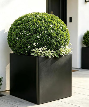 Heavy Duty Metal Planter Box with Removable Shelf
