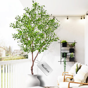 Artificial Faux Olive Tree – Realistic Indoor Potted Silk Plant