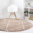 6 Ft Round Shag Area Rug – Soft Touch Polypropylene