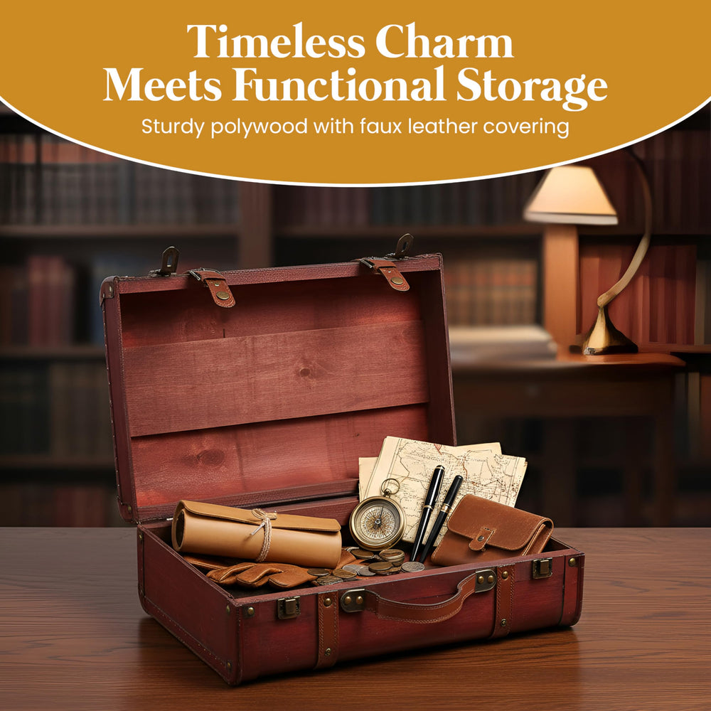 Vintage Keepsake Trunk & Suitcase Set