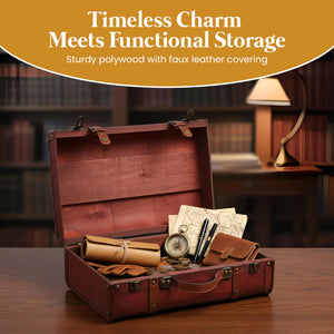 Vintage Keepsake Trunk & Suitcase Set