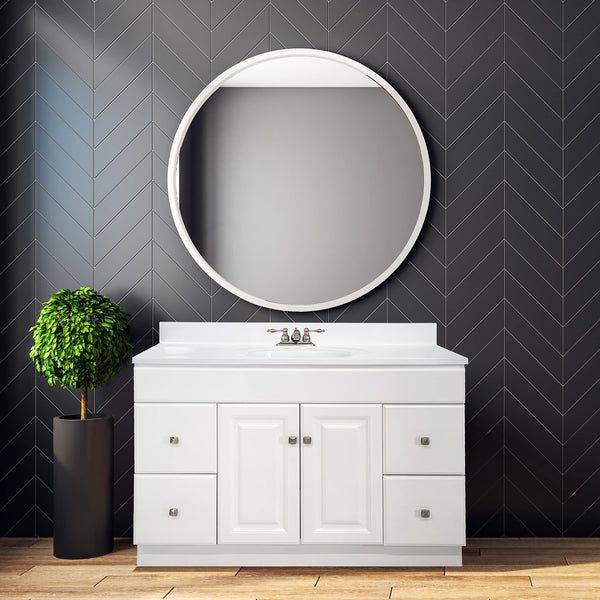 49-Inch Bathroom Vanity with Cultured Marble Top