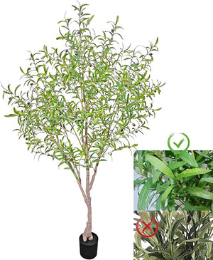 Artificial Faux Olive Tree – Realistic Indoor Potted Silk Plant