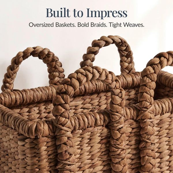 3-Piece Woven Storage Baskets Set