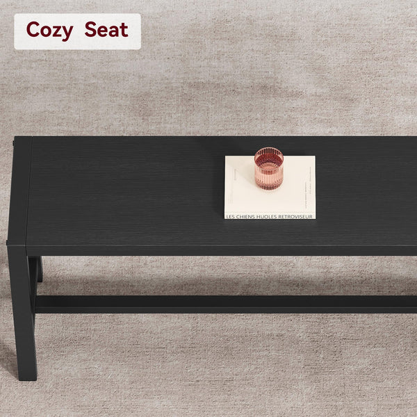 3-Piece Dining Table Set with 2 Benches