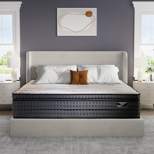 14-Inch Euro Top Hybrid Mattress – Gel Memory Foam & Pocket Springs