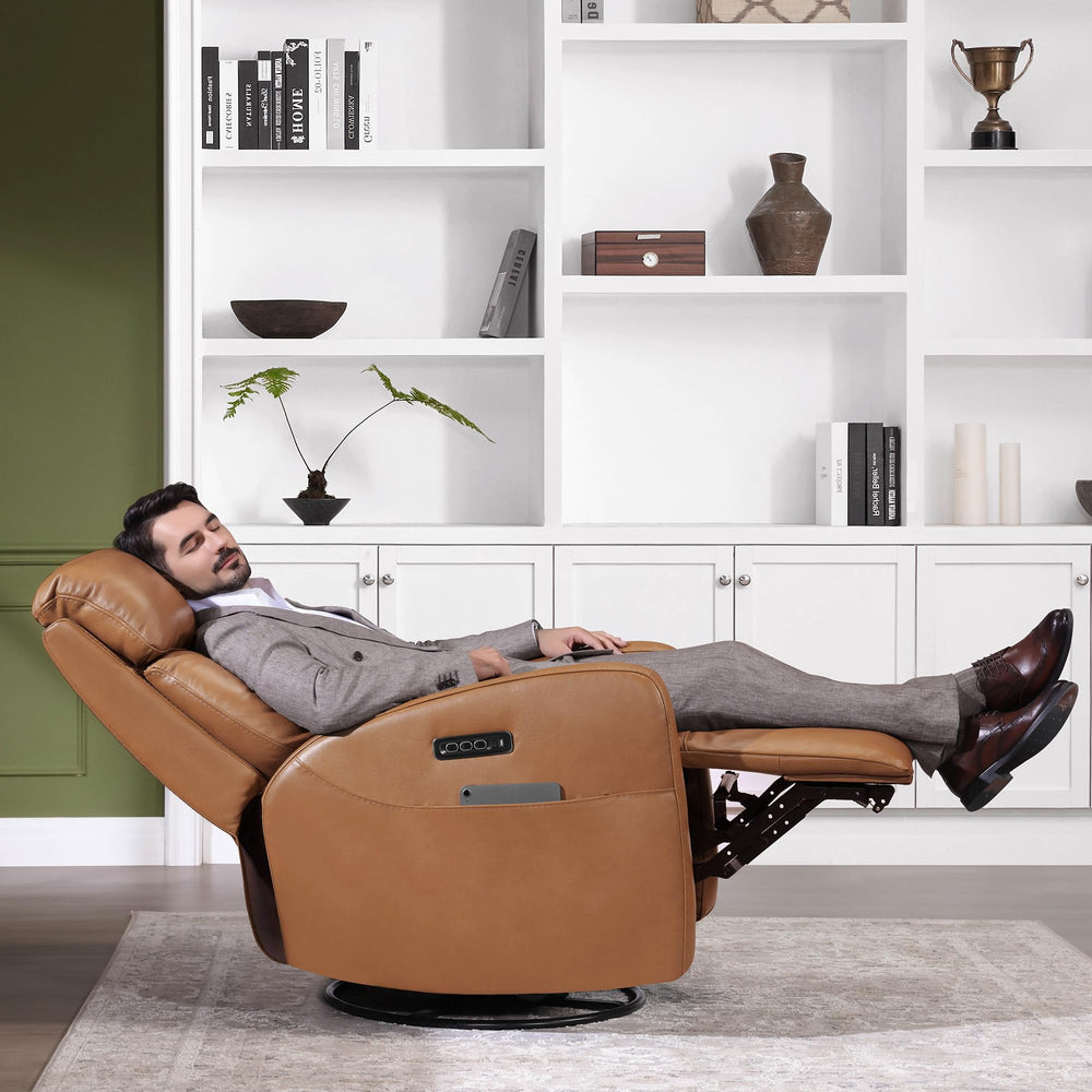 Power Swivel Recliner Chair with Triple Motor & USB Charging