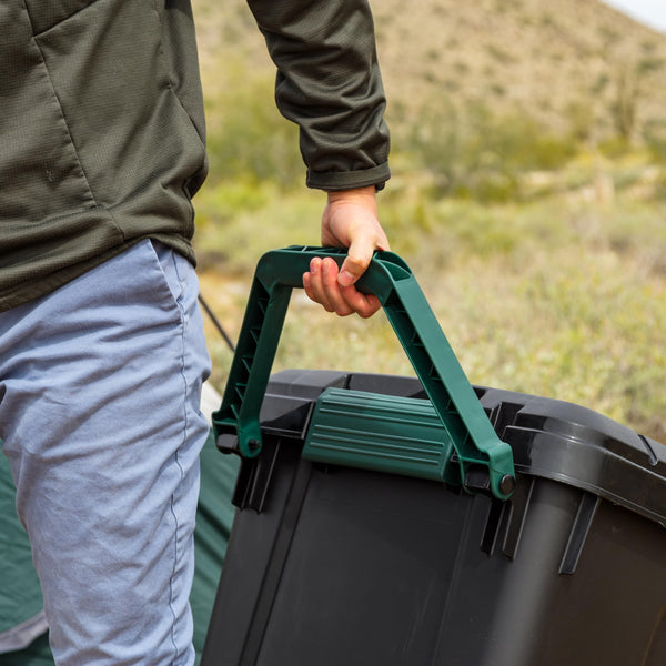 42-Gallon Heavy Duty Stackable Storage Tote with Latching Lid