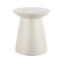 Round Polyresin Outdoor Accent Table — 18"