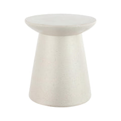 Round Polyresin Outdoor Accent Table — 18"