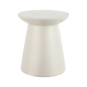 Round Polyresin Outdoor Accent Table — 18"