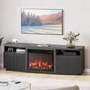 68" TV Stand with 23" Electric Fireplace & Sound