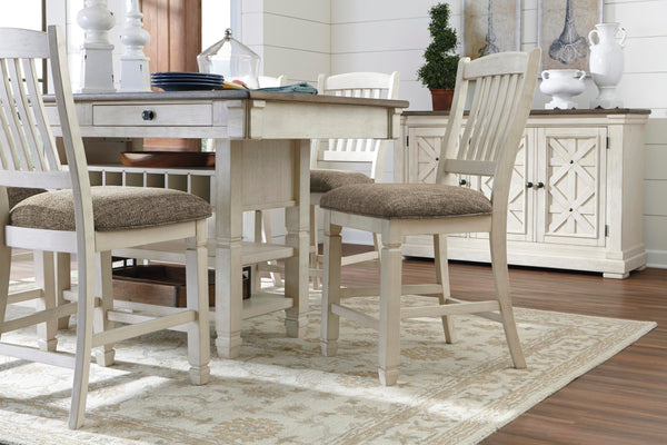 Rectangular Counter Dining Table with Storage