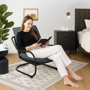 Modern Accent Chair with Metal Frame