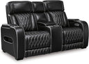 Power Reclining Loveseat with Console, LED Lights & USB Charging