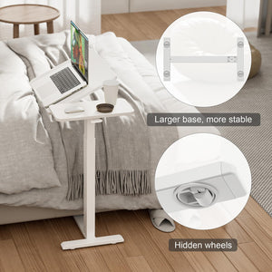 Adjustable Overbed Table with Wheels