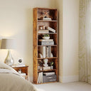 6-Tier Open Bookcase with Storage Shelves