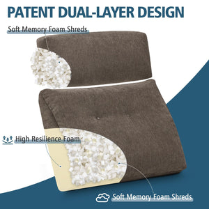 Dual-Layer Lumbar & Headrest Support Pillow Set