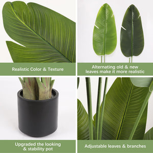 Artificial Bird of Paradise Tree – Tall Faux Floor Plant