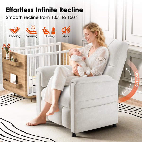 Electric Power Recliner Chair with Remote & Footrest