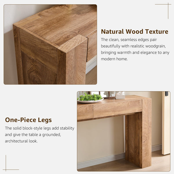 63-Inch Entryway Console Table with Drawers